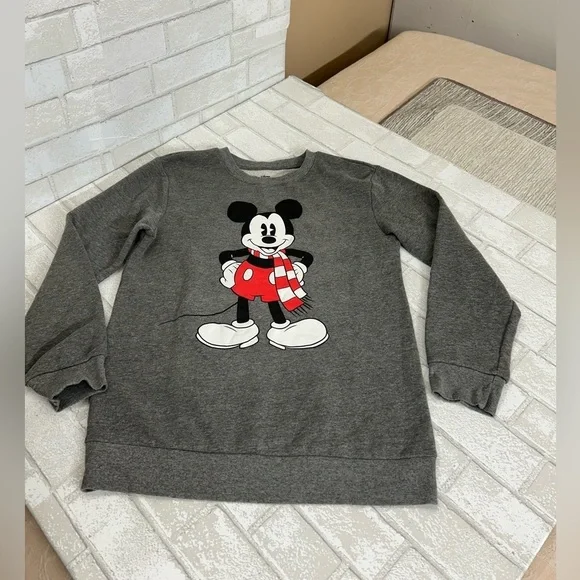 Disney Heather Gray Mickey Mouse Tee