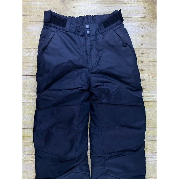 All in Motion Boys Black Insulated‎ Snow Pants Reinforced Knees Size Small