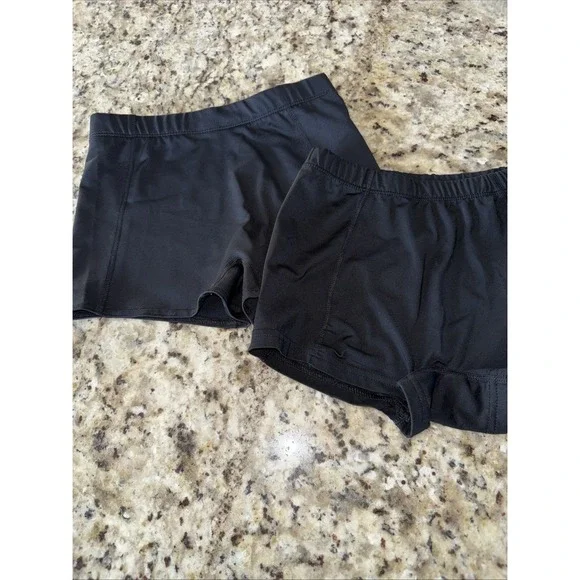 BCG girls Sz M 8-10 black biker‎ shorts. Comfortable, versatile   1452