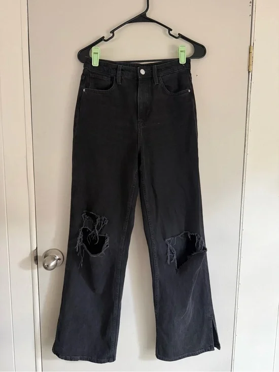 Black Distressed girls Jeans