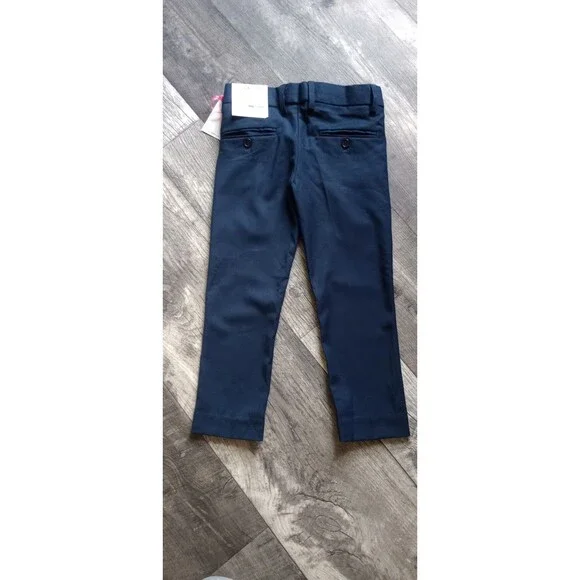 Isaac Mizrahi Boys 5 Slim Blue Tapered Leg Dress Pants, NWT