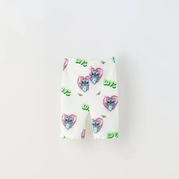 ZARA STITCH LOVE DISNEY BIKE SHORTS