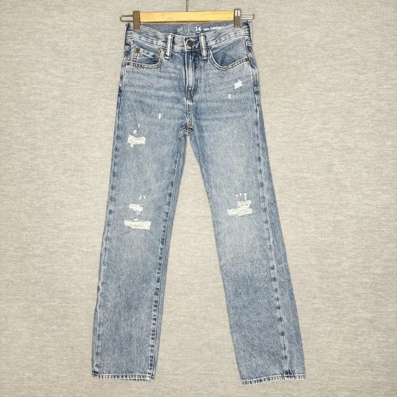 Gap Kids '90s Original Straight Jeans Adjustable Waist Size‎ 14 Slim Boy's