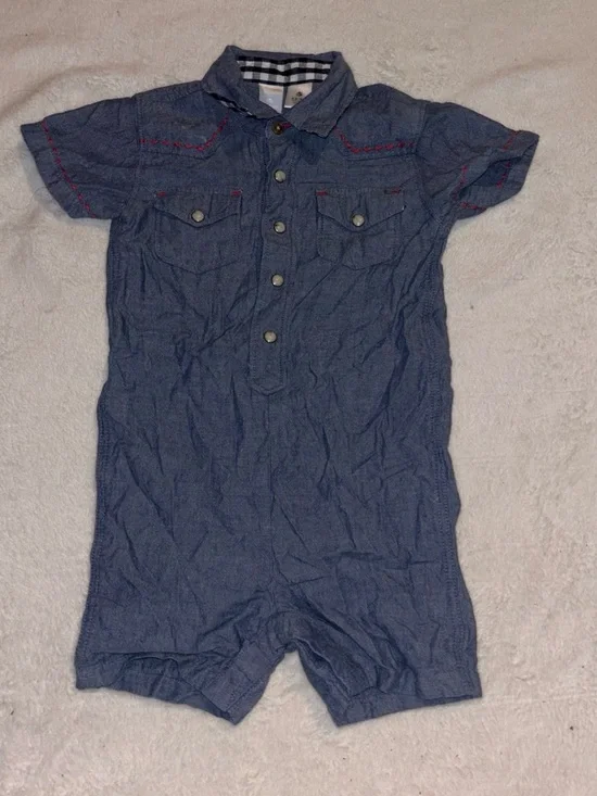 Old navy blue Chambray Shortall for Kids