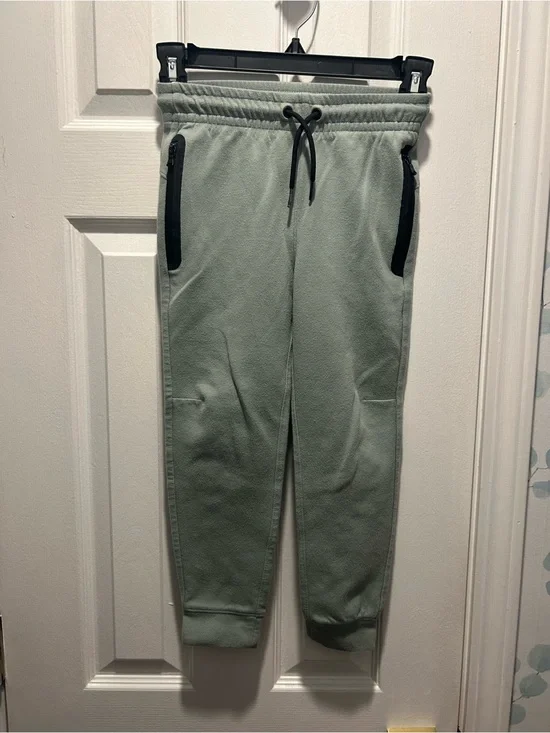 Old Navy Kids Light Sage Joggers with Black Trim