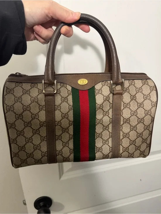 Gucci GG Supreme Boston Bag