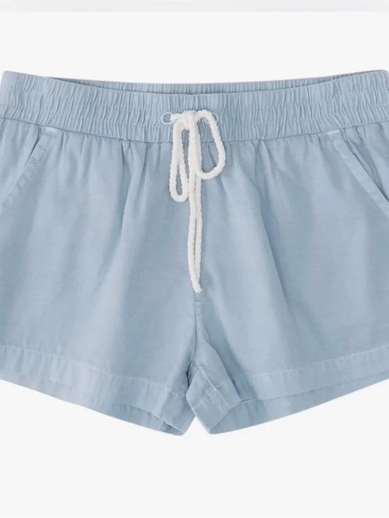 Billabong Light Blue Girls' Drawstring Shorts hit the road shorts