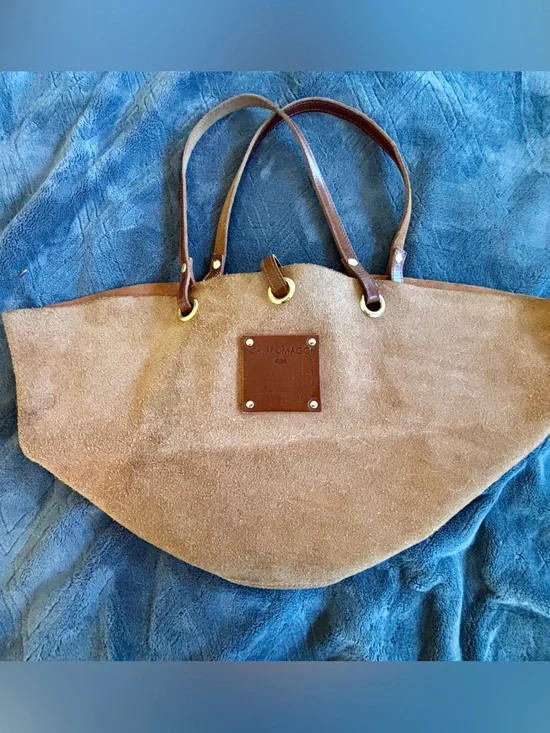 Campomaggi Teodorano Italian Suede Tote Bag Tan