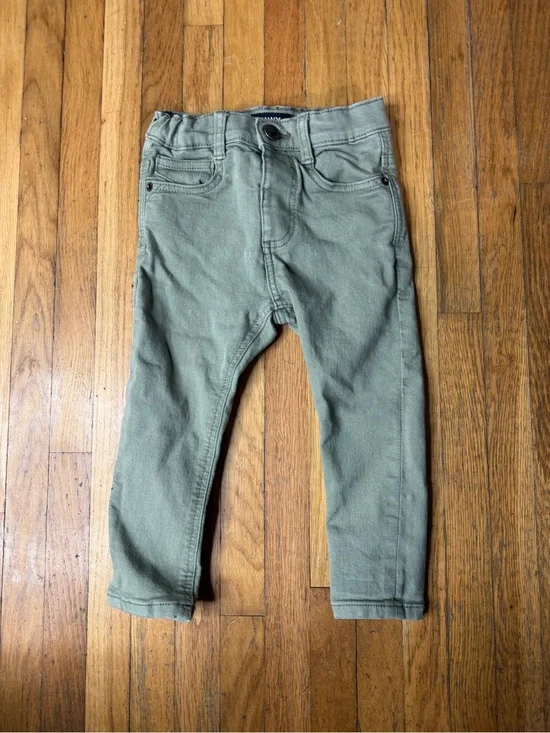 Zara 12/18 Olive Green Skinny jeans