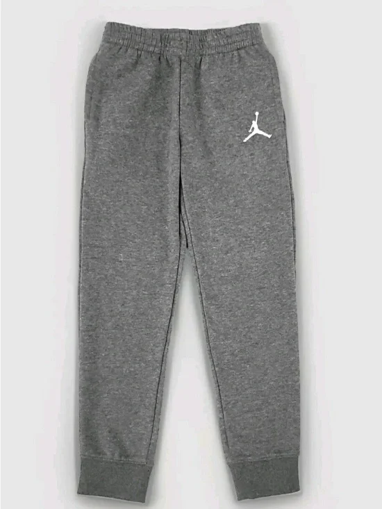 Air Jordan Nike Boys Gray High Rise Jogger Sweatpants