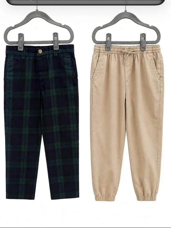 Vineyard vines Kids Plaid & Khaki Pull-On joggers