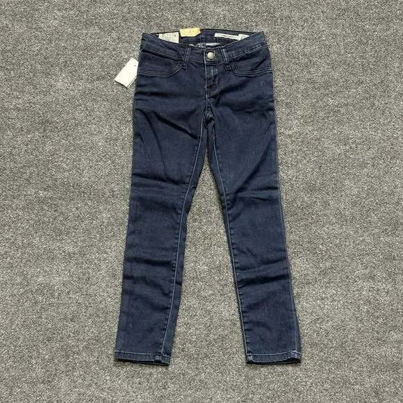Polo Ralph Lauren Jeans Girls 7 Blue Dark Wash Aubrie Legging Jegging Denim