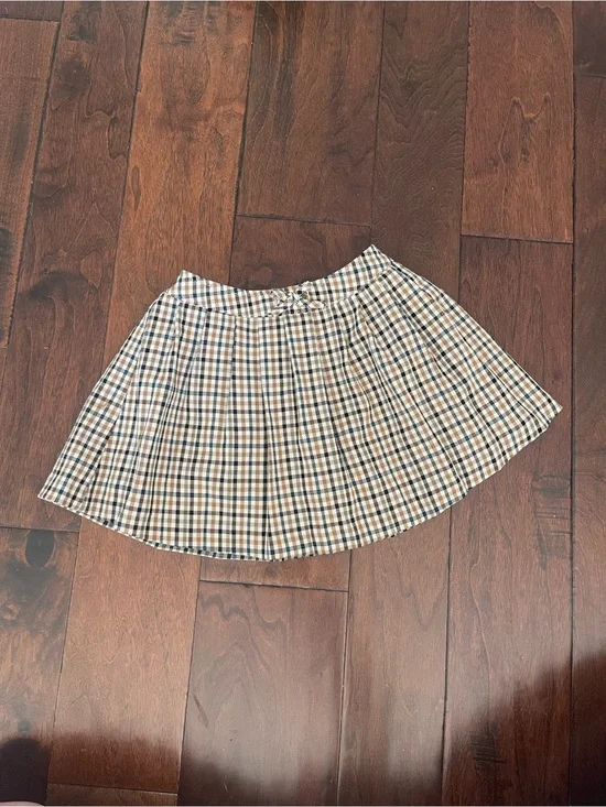 Zara Kids Plaid Mini Skirt 6