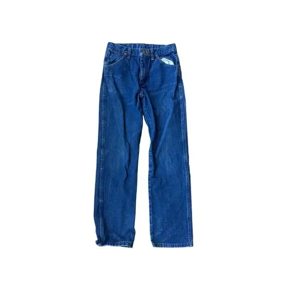 Wrangler 13MWZBP Cowboy Cut Jeans Mens 16 Blue Western Straight Leg Denim