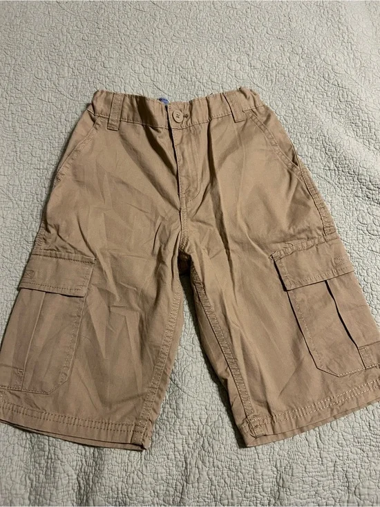 Levis Boys Tan Cargo Shorts - Breathable Utility Style