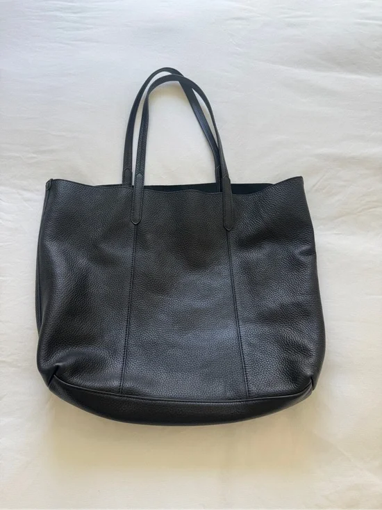 Banana Republic Black Leather Tote