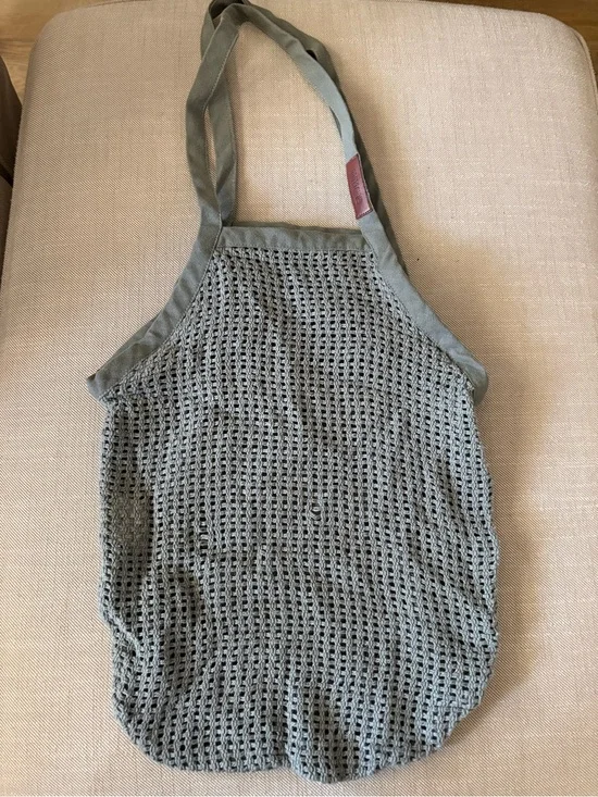 SAND CLOUD Net Market Bag Grey 100% organic COTTON. NWOT