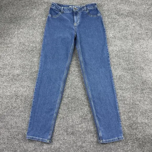 Cat & Jack Jeans Youth 14 Blue Straight Super Stretch Denim Adjustable Waist‎