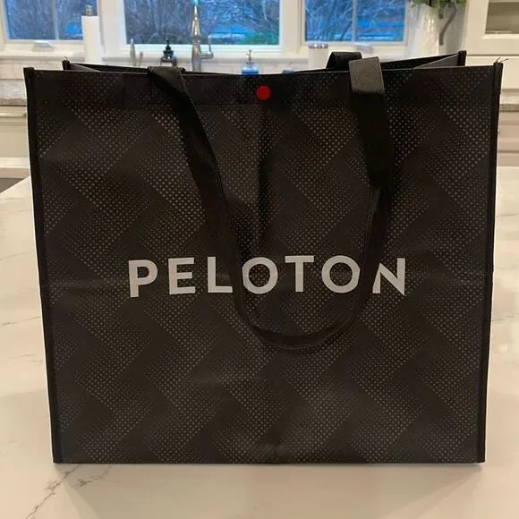 Reusable Peloton Bag/Tote with Red Snap