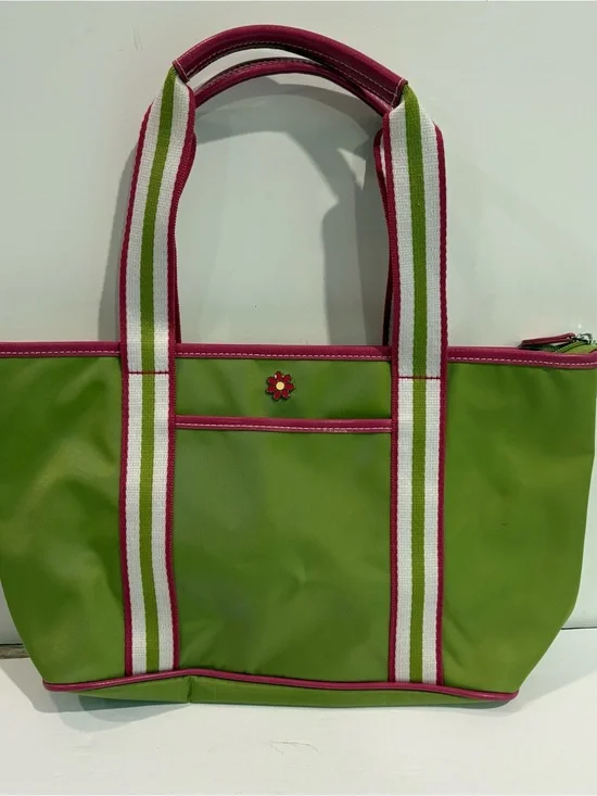 Sonoma Y2K Green Pink White Daisy Purse‎ Handbag Nylon Preppy Colorful
