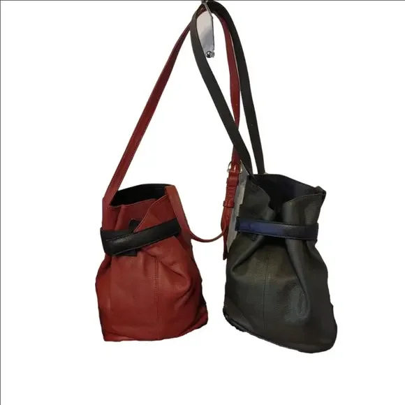 J.P. Ourse. & Cie Madison Avenue Leather Crossbody x2