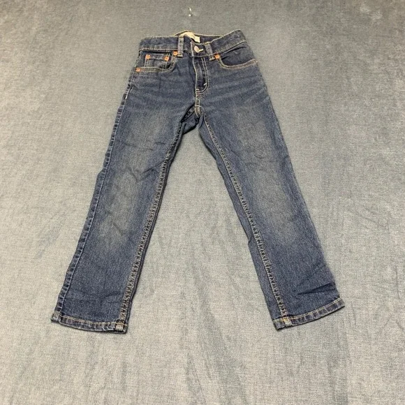 Levi's 511 Slim Fit Jeans Boys 6 Blue Denim Cotton Stretch Casual Straight Leg