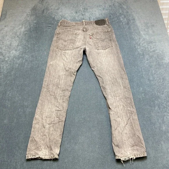 Levi's 511 Skinny Jeans Boys 16 Gray Denim Medium Wash 5-Pockets Streetwear