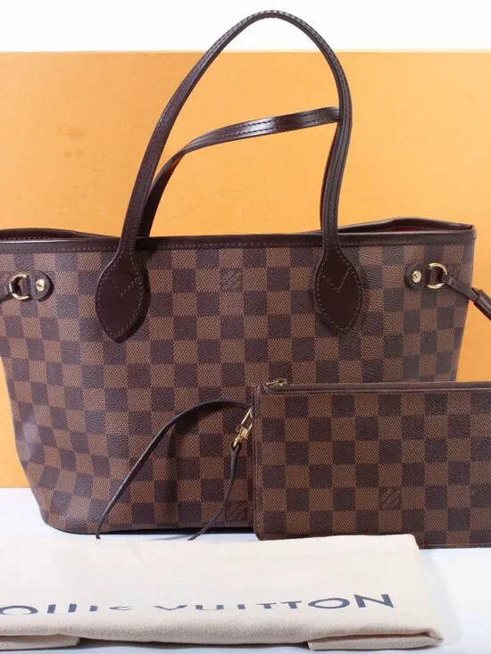 Authentic Louis Vuitton Damier Ebene Neo Neverfull PM
