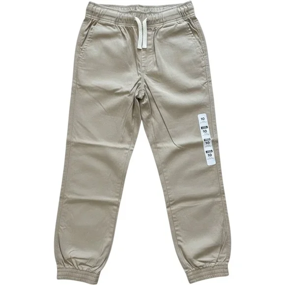 The Children's Place Boys Khaki Stretch Jogger Pants Size 10 NWT 3030423