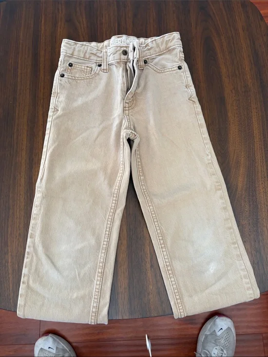 Cherokee Kids Beige Straight-Leg Jeans