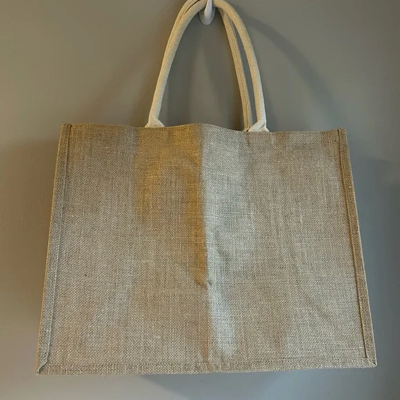 NWOT Jute Tote Bag