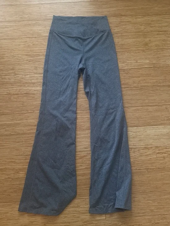 Gap Girls' High-Waist Gray Flared Leggings