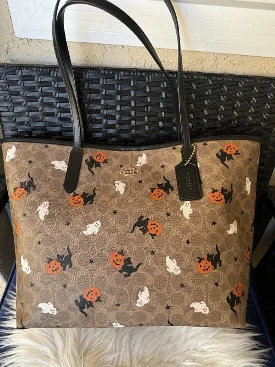 Chic & Spooky Coach Halloween Tote