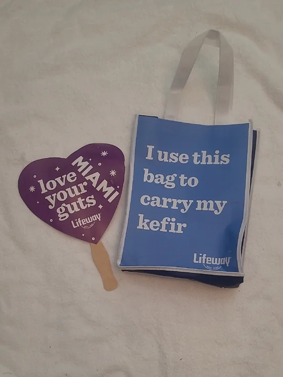 Lifeway Blue Reusable Tote with Fan