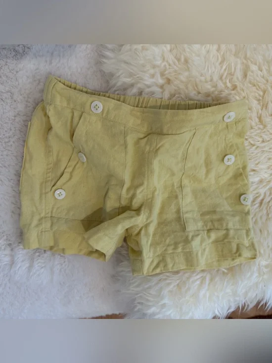 Mabo Clothier Shorts linen Nautical Yellow