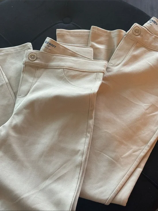 Uniform Old Navy Girls  Slim Stretch Jeggings in Beige