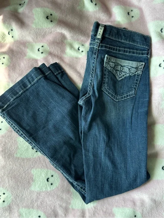 Ariat Jeans Girls Size 10 Stretch Boot Cut Youth Western Rodeo Listing B
