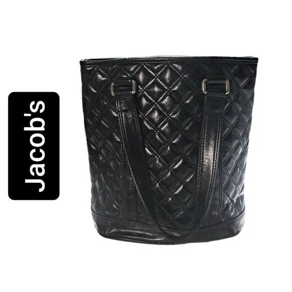Jacob's ~ Black PU Tote Bag