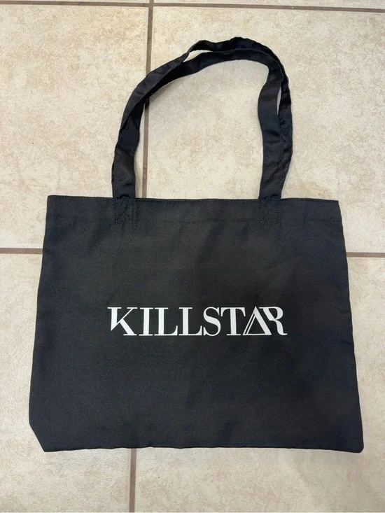 Killstar Black Logo Tote Bag Goth Alternative Oversized Shopper