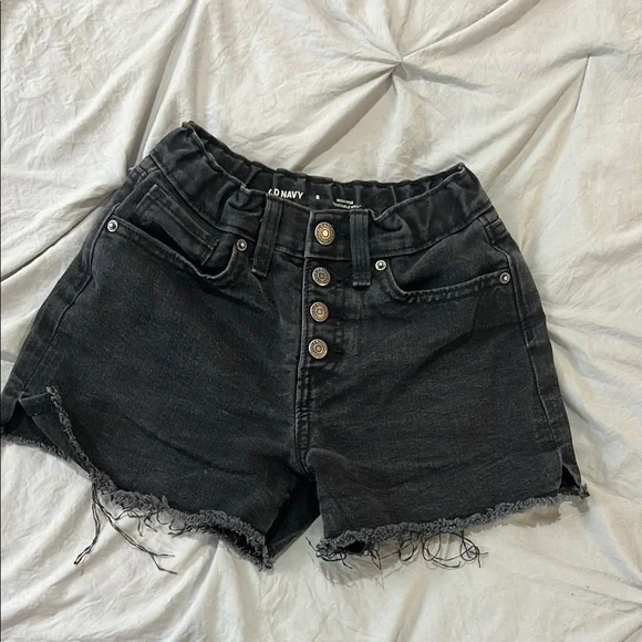 Old Navy Kids Black Denim Shorts
