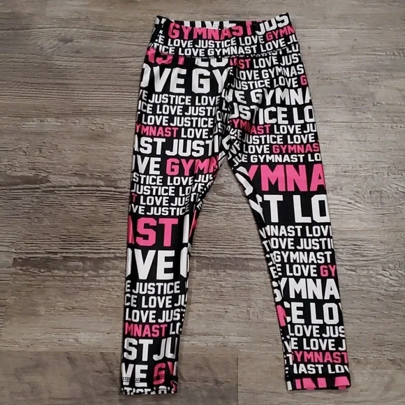 Justice Gymnastic Leggings Size 5