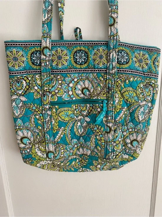 Vera Bradley “Peacock” Quilted Tote Bag