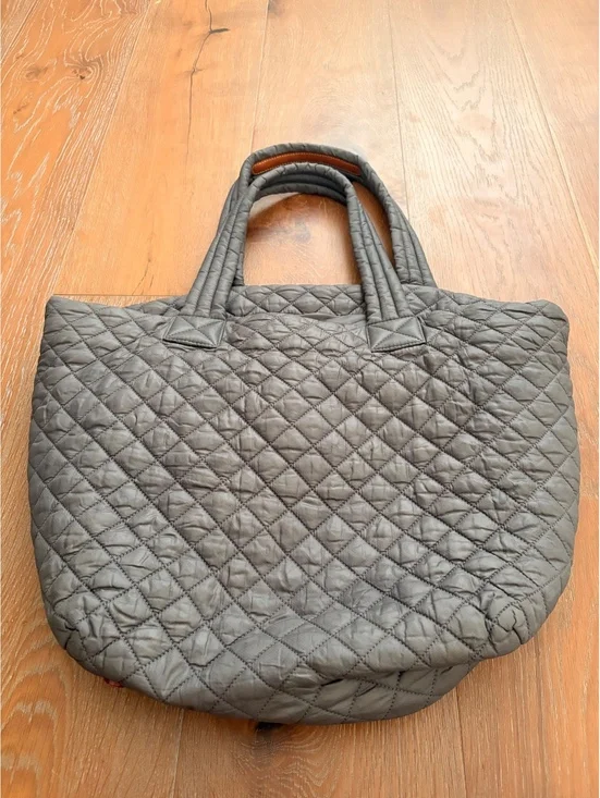 MZ Wallace Black Quilted Tote Bag Spacious Lightweight Chic