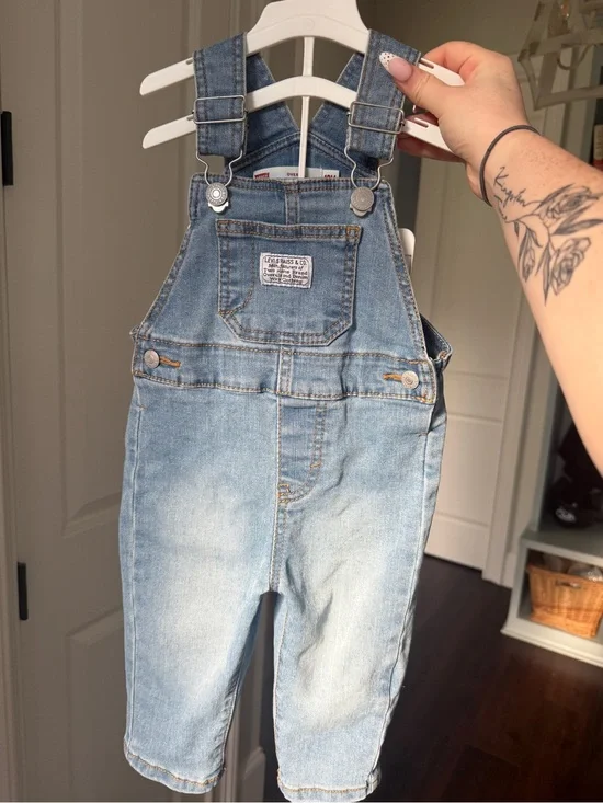 Levi's Light Blue Denim Kids Overalls