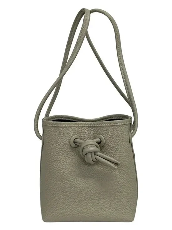 VASIC Bond Mini Mini Gray Beige Leather Tote Bag