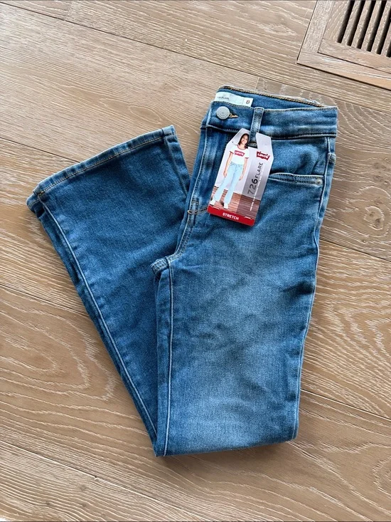 Levi's Kids Blue Flared Stretch Jeans