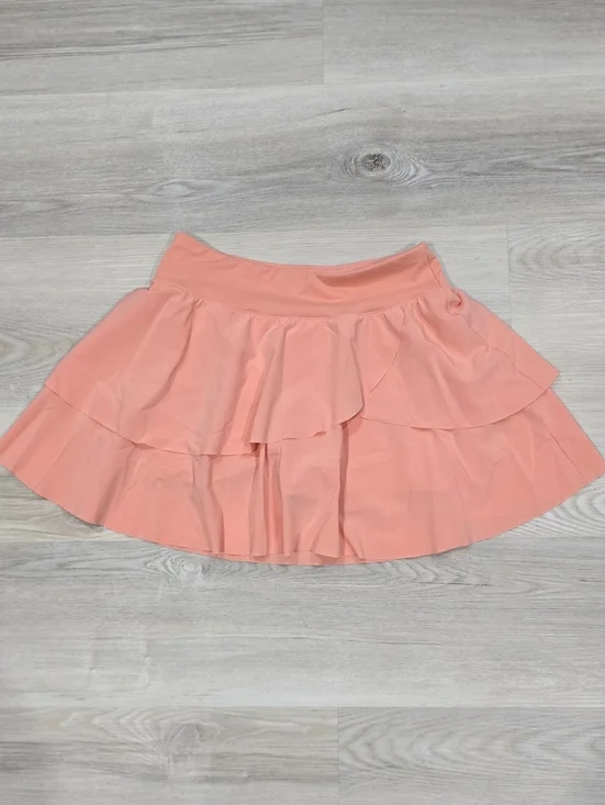 DSG Girls' Performance Mid-Rise Skort Peach Size L