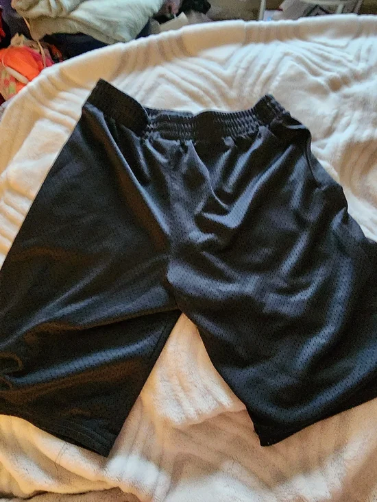 Athletic Works Black Mesh Sports Shorts for Kids