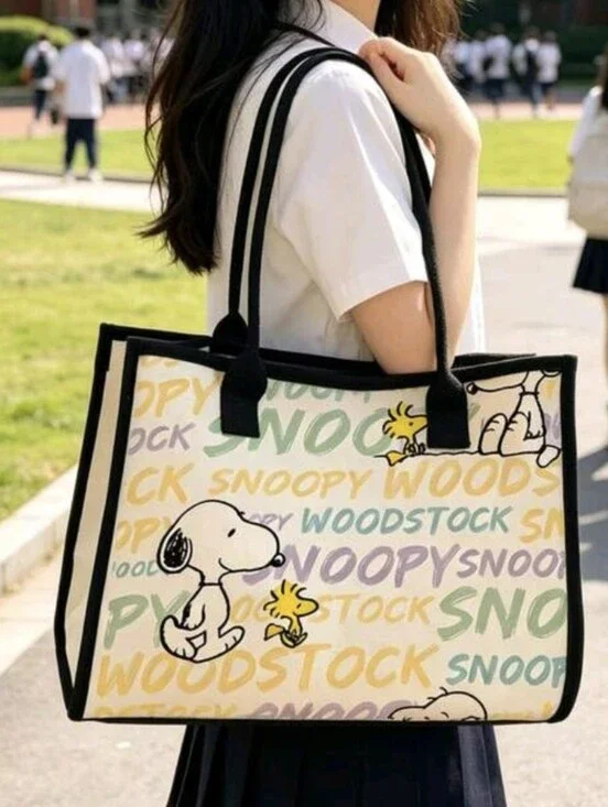 Snoopy Canvas Tote Bag