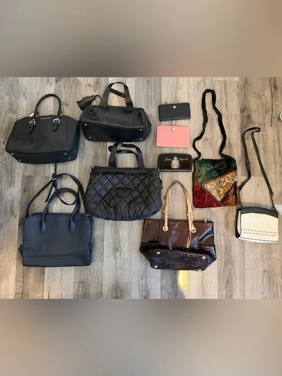 Juicy Couture Micheal Kors Jennifer Lopez Handbags Crossbody Wallet Lot